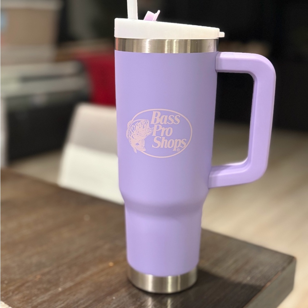 Bass Pro Shops Lavender Travel Mug with Handle